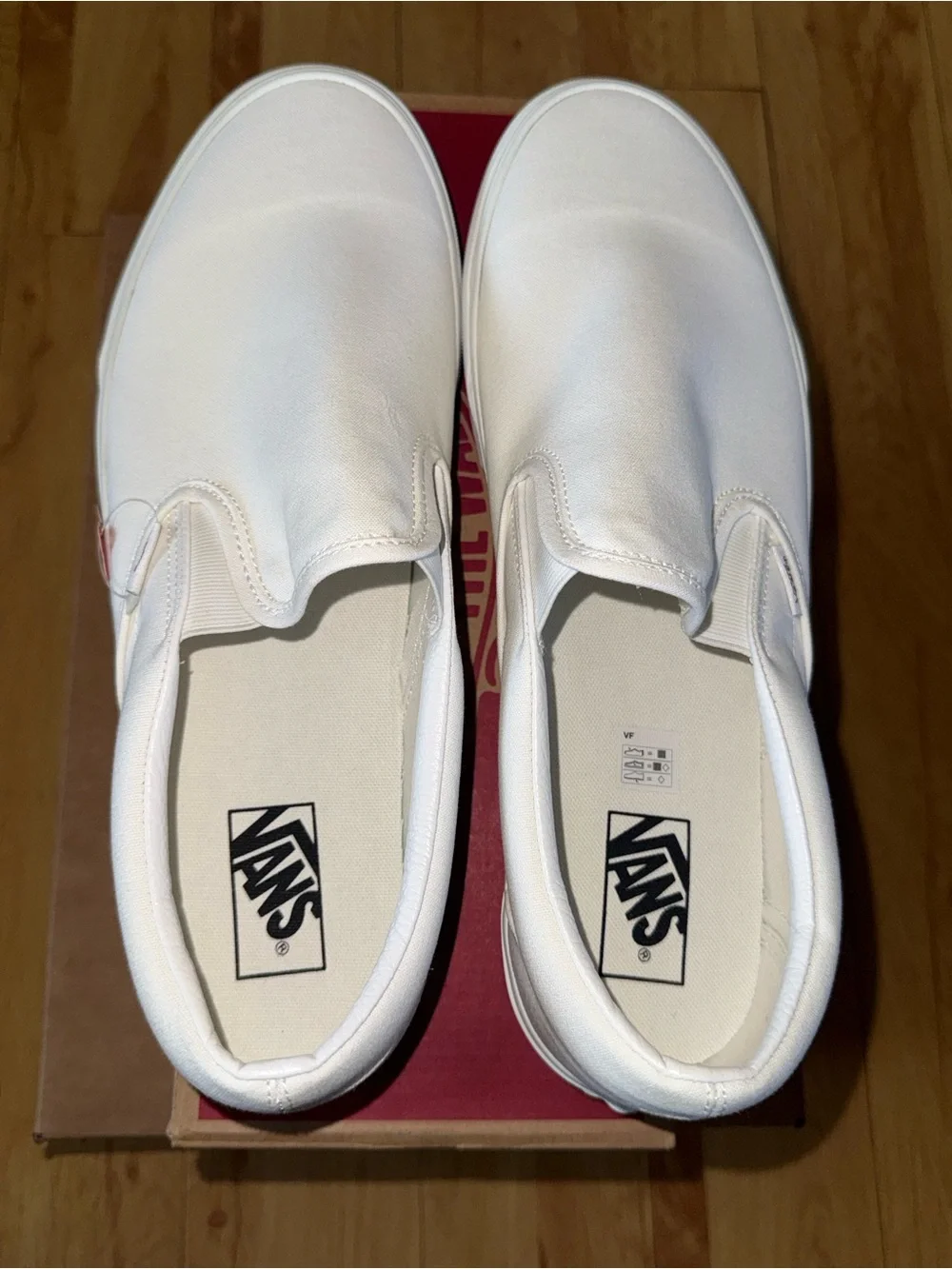 Vans Men’s Classic Slip-On Sneakers in White